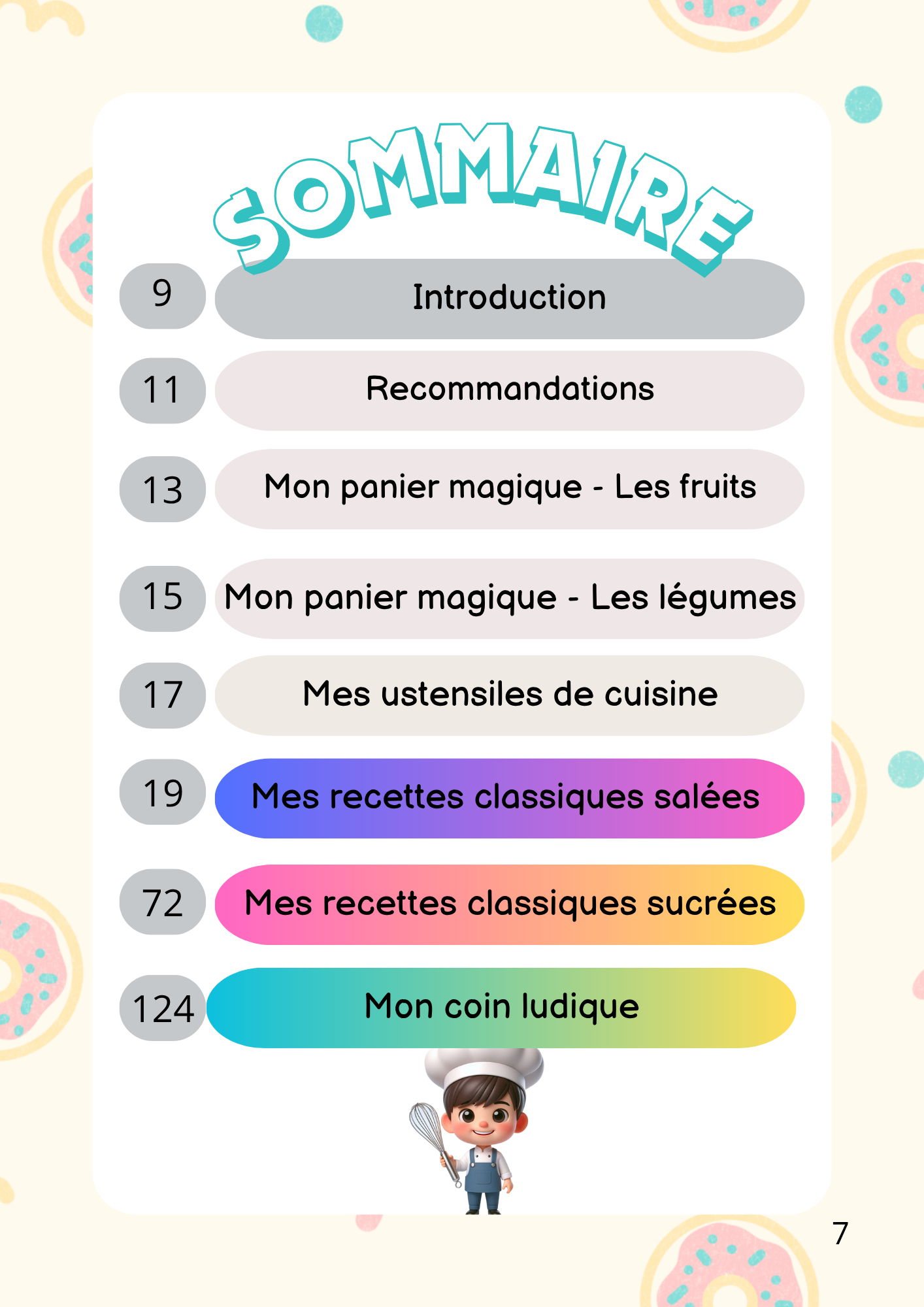 Ebook "Mon petit livre de cuisine" -Tome 1