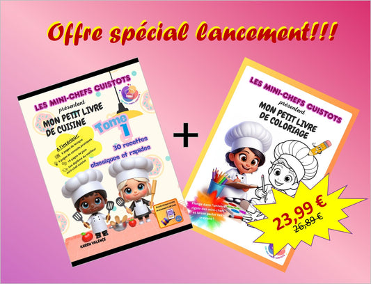 OFFRE SPECIALE!  "Ebook de recettes + Ebook de coloriage"